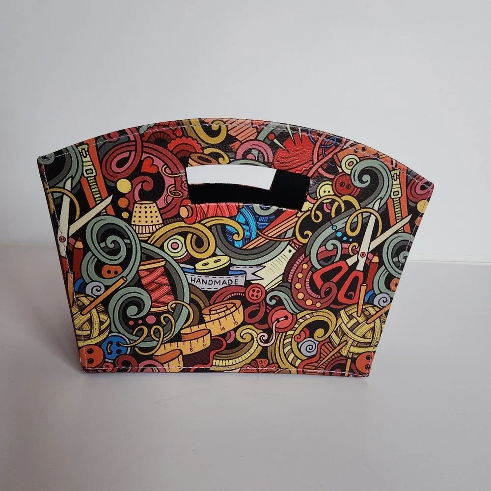 Craft Storage Bin Organizer Basket Sewing Scissors Yarn‎ Buttons